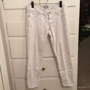 White Express Capri Jeggings